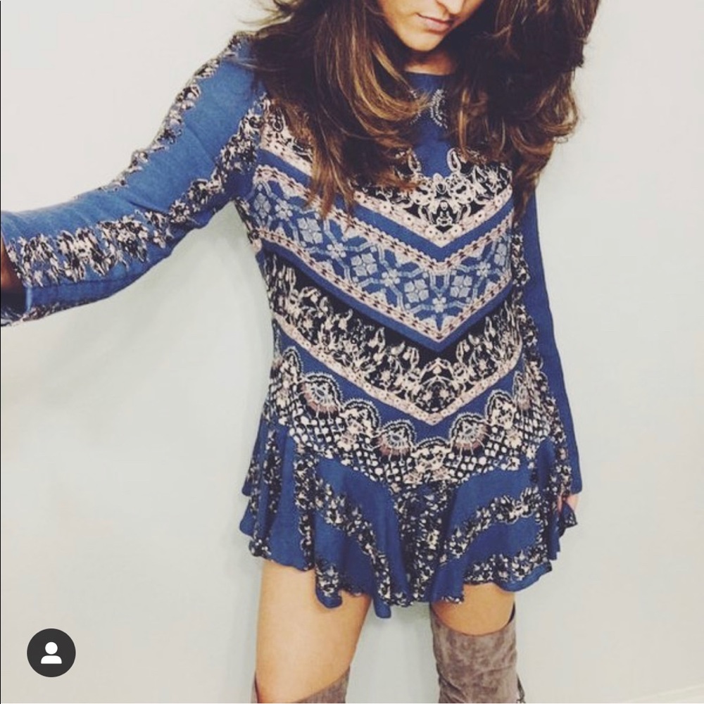 COPY - Free People Blue Boho dress